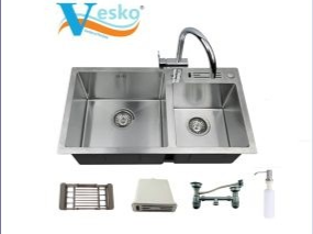 EVIER DOUBLE INOX 80/45